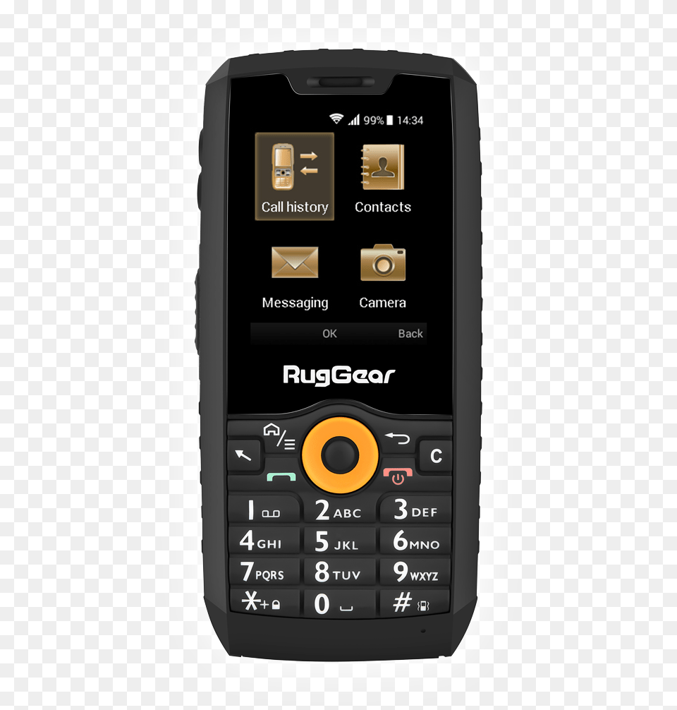 Ruggear Rg100 Dual Sim Outdoor Mobile Phone Black, Electronics, Mobile Phone, Texting, Camera Png