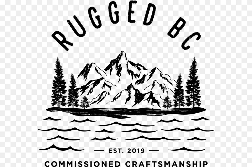 Rugged Bc Logo Grunge, Gray Png