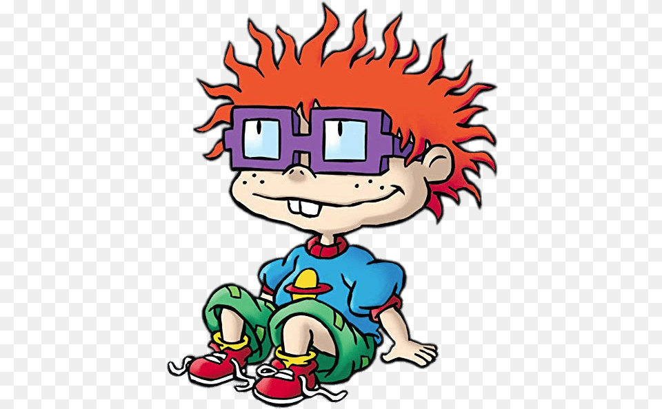 Rugrats Chuckie Sitting Down Rugrats Dvds, Book, Comics, Publication, Baby Free Transparent Png