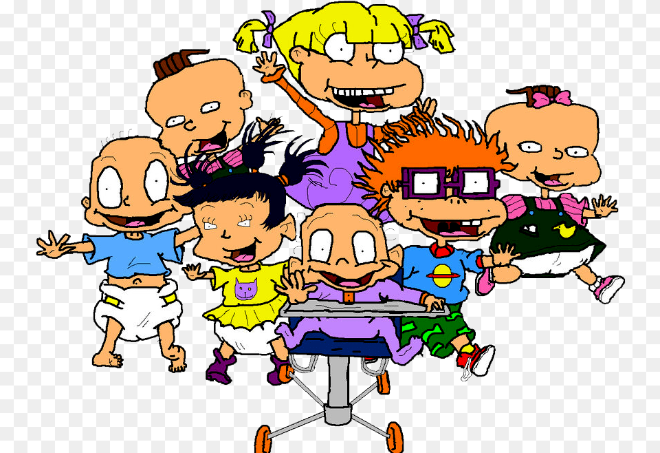 Rugrats Em Cartoon, Baby, Book, Comics, Person Free Png Download