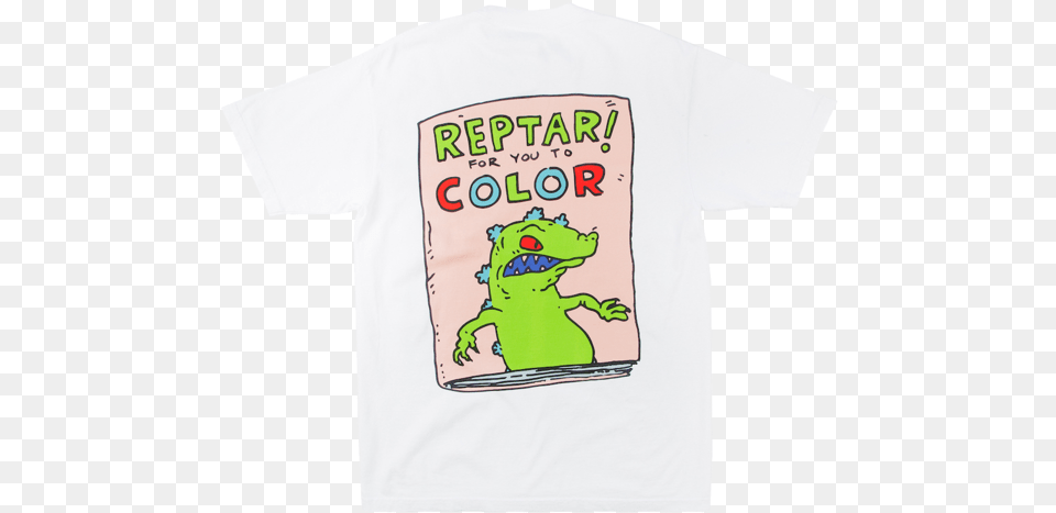 Rugrats Reptar To Color Tee Reptar, Clothing, T-shirt Free Png Download