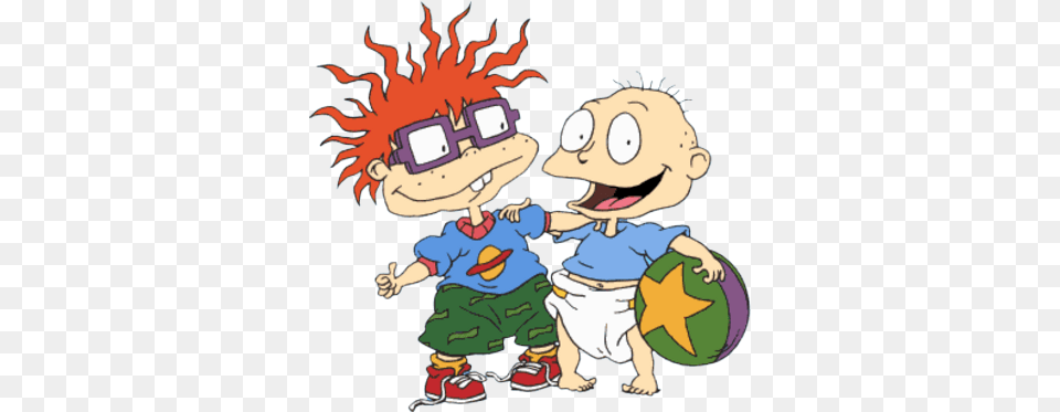 Rugrats Tommy Chucky Cartoons Freestickers Nic, Book, Comics, Publication, Baby Free Png Download
