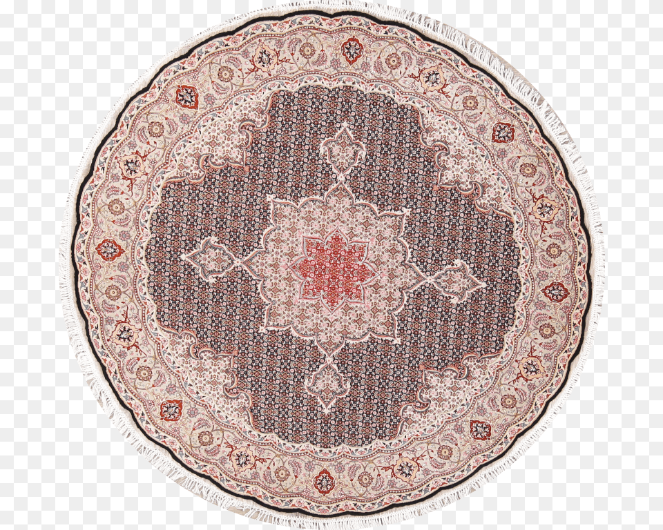 Rugselect Handmade Traditional Round Woolampsilk Oriental Circle, Home Decor, Rug, Plate Free Png Download