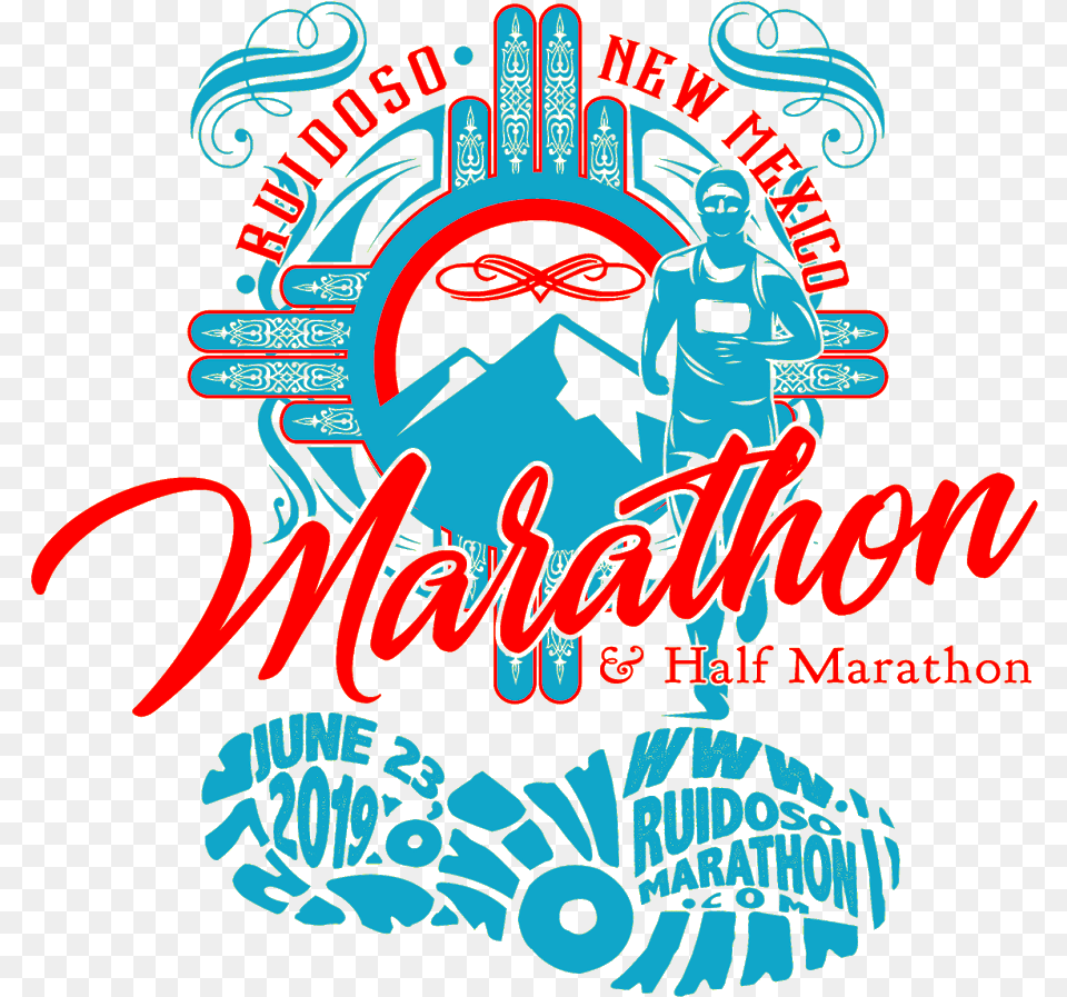 Ruidoso Marathon Half Marathon And Schlotzsky S Bun Graphic Design, Advertisement, Poster, Person, Art Free Png