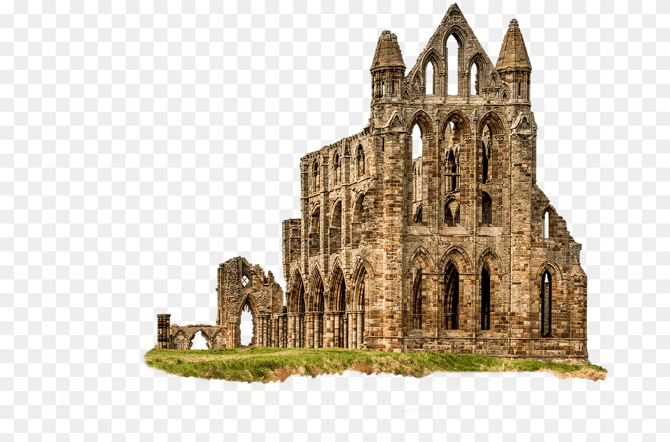 Ruin Monastery Abbey Gothic Whitby Dracula Whitby Abbey, Arch, Architecture, Building, Cathedral Png