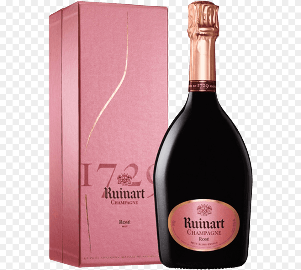 Ruinart Rose Nv Gift Boxed Ruinart Rose Champagne, Alcohol, Beverage, Bottle, Liquor Png