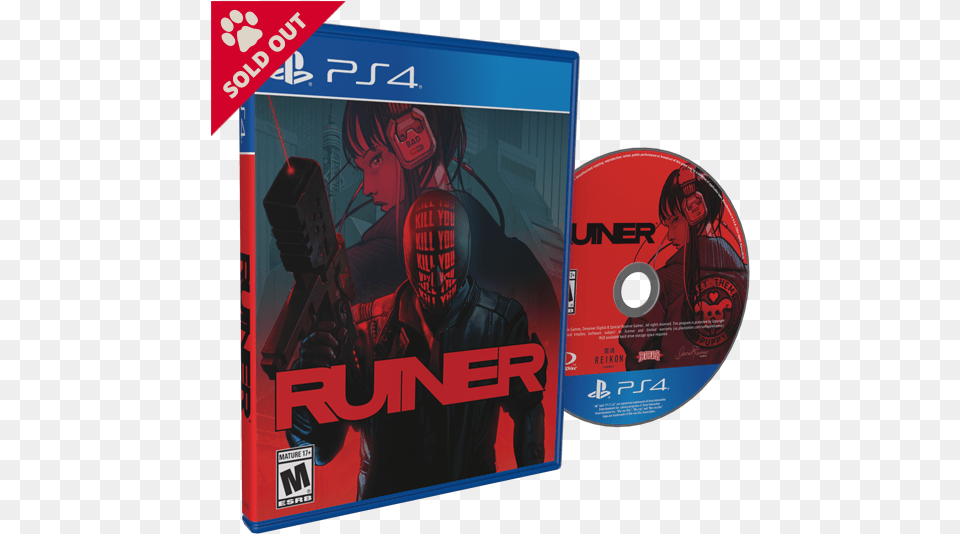 Ruiner Ps4 Playstation, Disk, Dvd, Adult, Person Png Image
