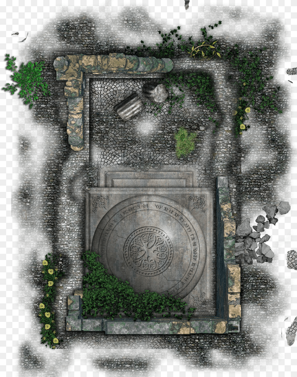 Ruins, Hole, Drain, Road, Plant Png Image
