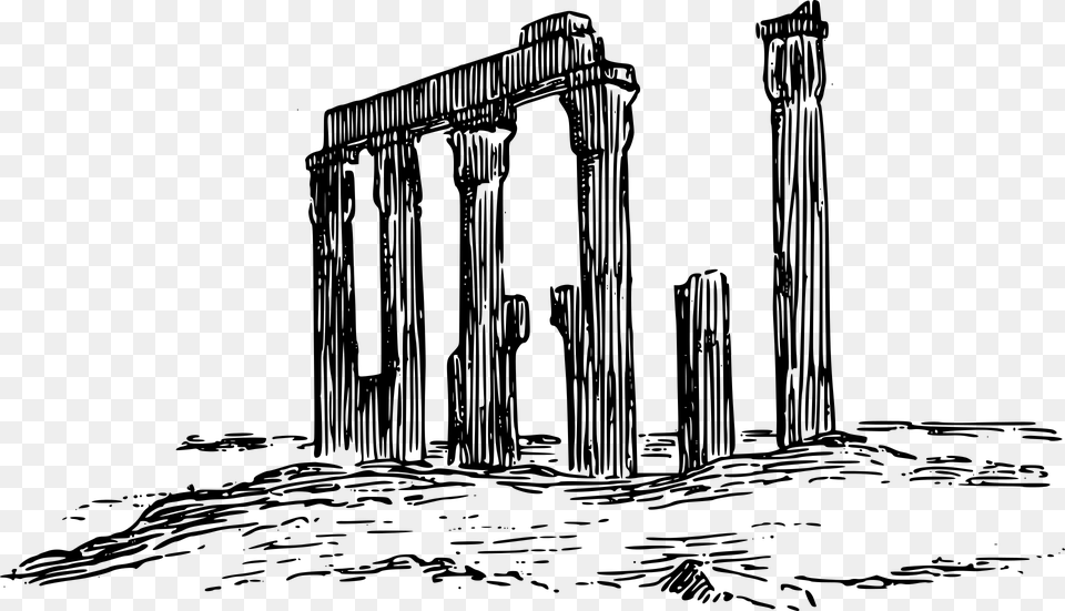Ruins Clipart, Gray Free Png Download