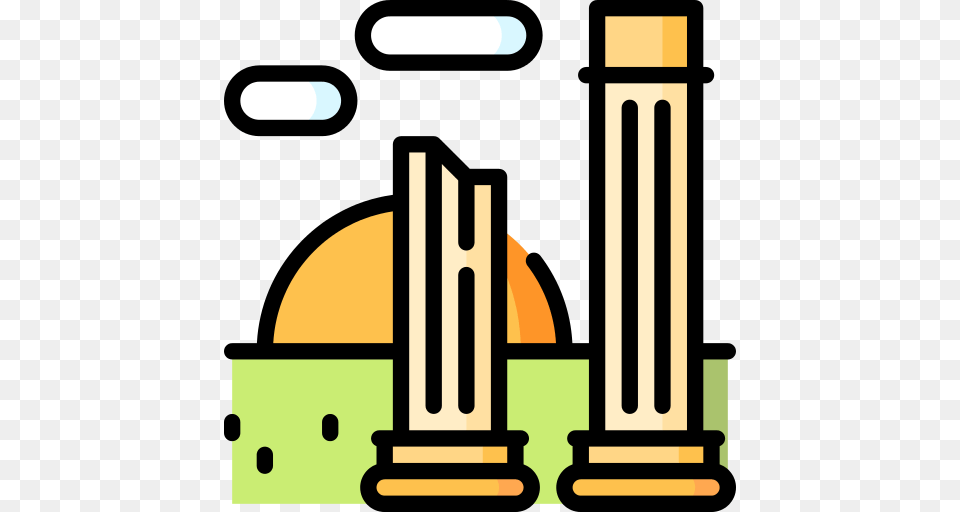 Ruins Icon, Architecture, Pillar Free Png Download