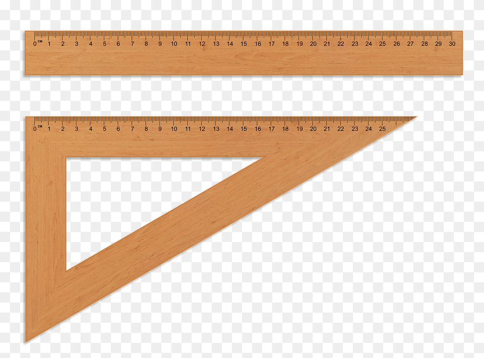 Ruler, Triangle, Wood Free Png