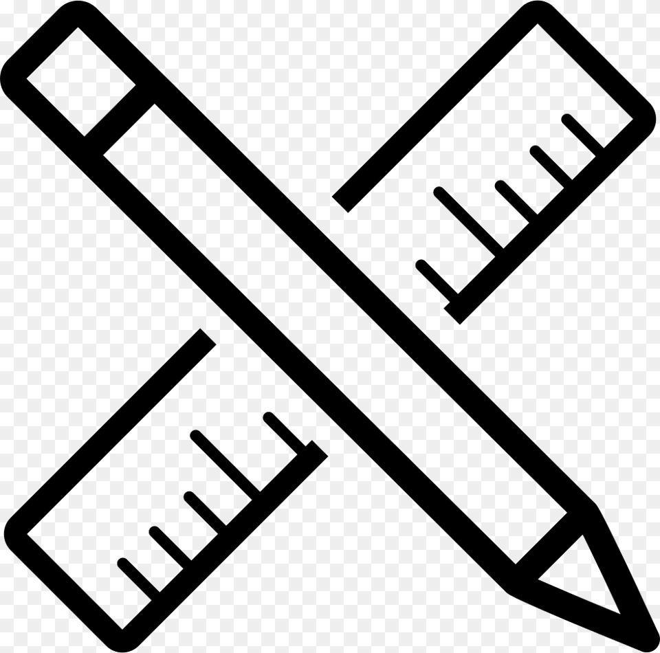 Ruler And Pencil Ruler And Pencil Icon Png Image