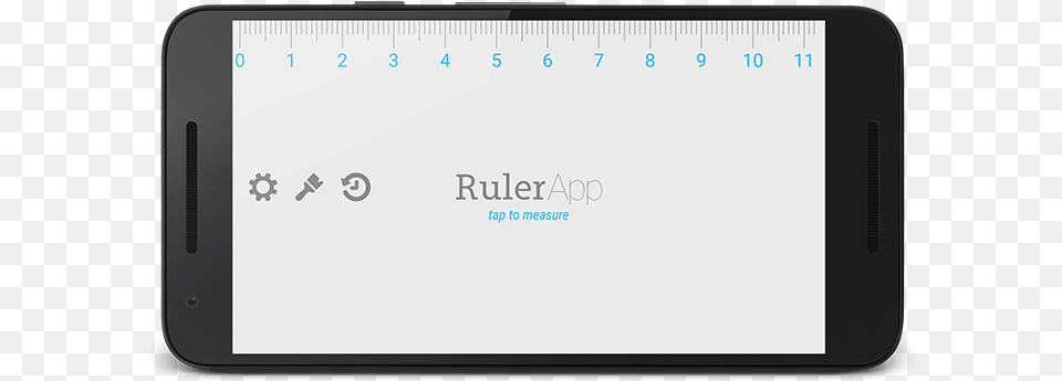 Ruler App For Android Measure Length With Your Phone Horizontal, Electronics, Mobile Phone, Computer, Tablet Computer Free Png Download