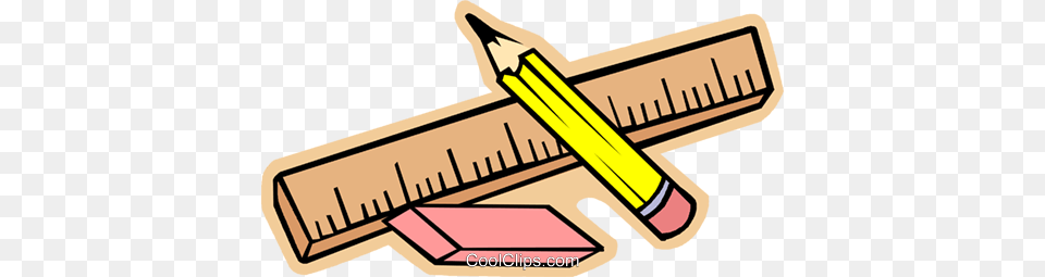 Ruler Pencil And Eraser Royalty Vector Clip Art Illustration, Dynamite, Weapon Free Png