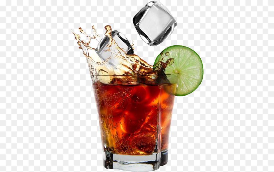 Rum And Coke, Produce, Plant, Lime, Glass Free Png