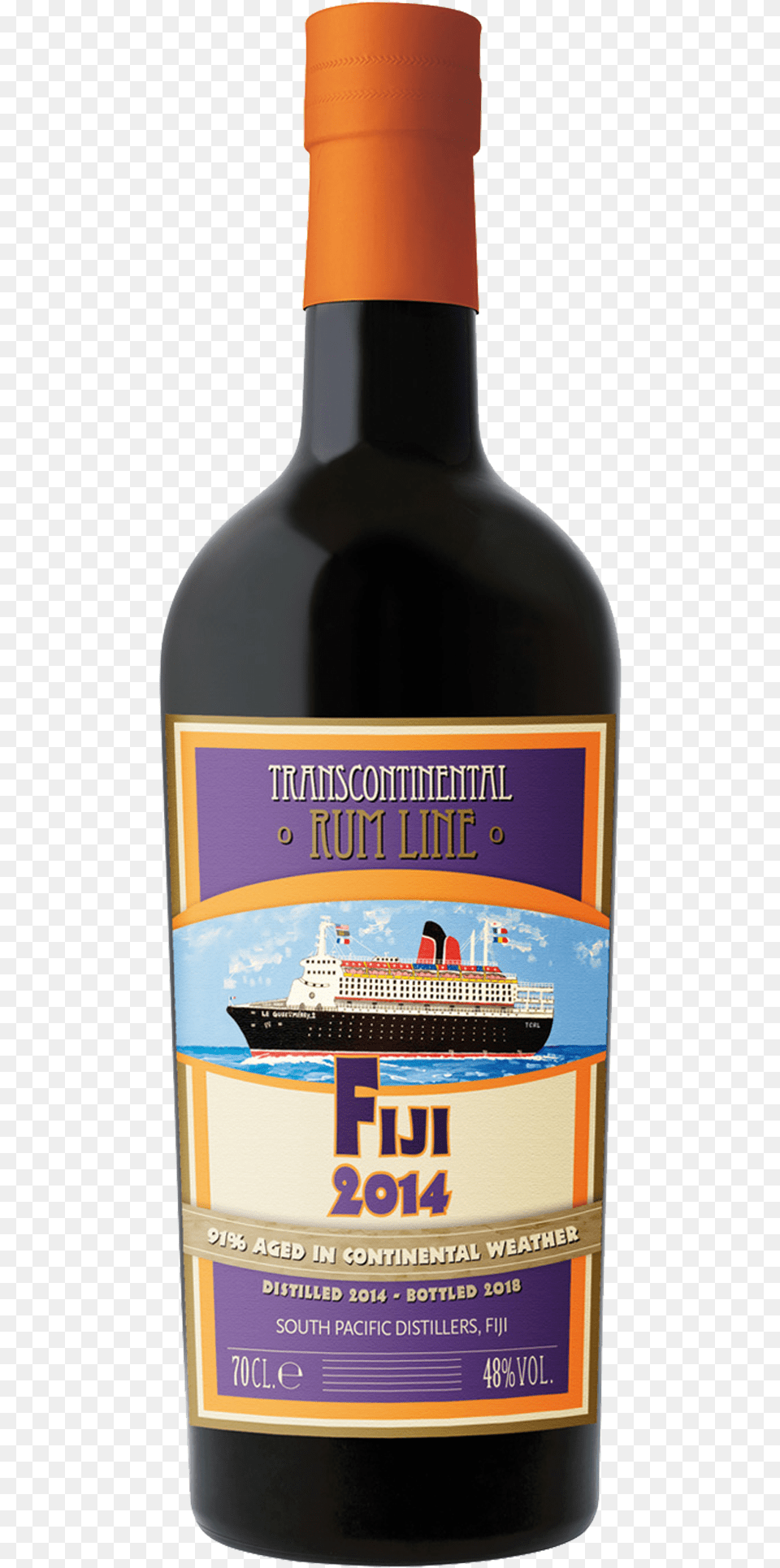 Rum Fiji Transcontinental, Bottle, Alcohol, Liquor, Beverage Png