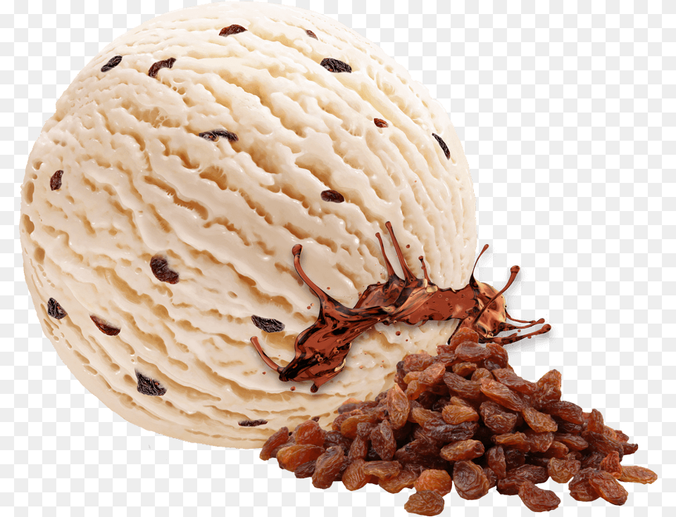 Rum Raisin Ice Cream Dessert, Food, Ice Cream Free Transparent Png