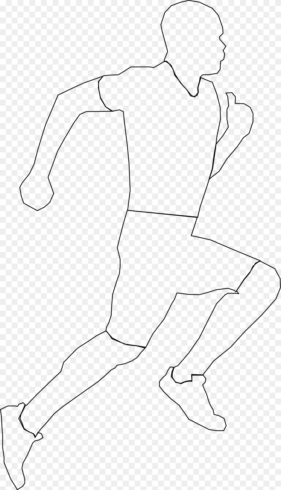 Run 2 Clip Arts Clip Art Running Legs Black And White, Gray Free Png