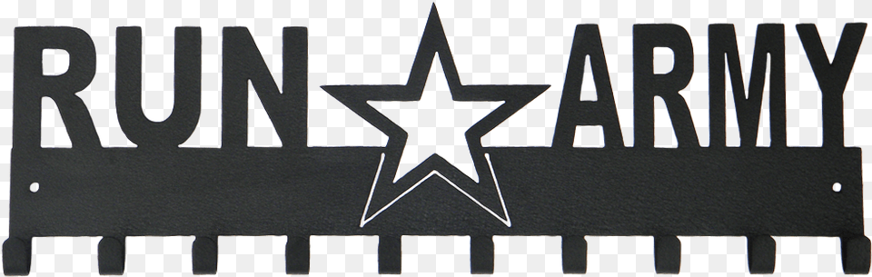 Run Army With Star Clothes Hanger, Symbol, Text, Logo Free Png