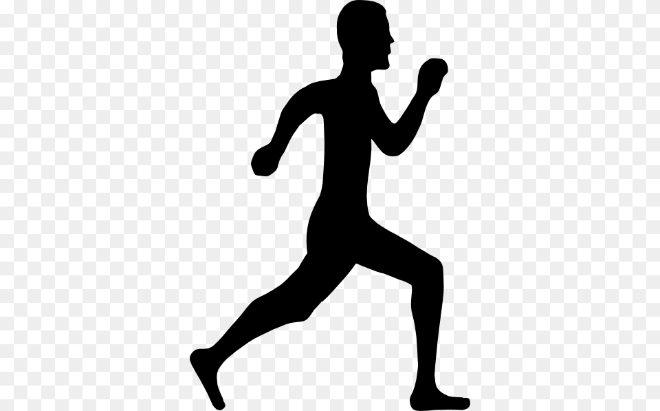 Run Clip Art, Silhouette, Person Free Png