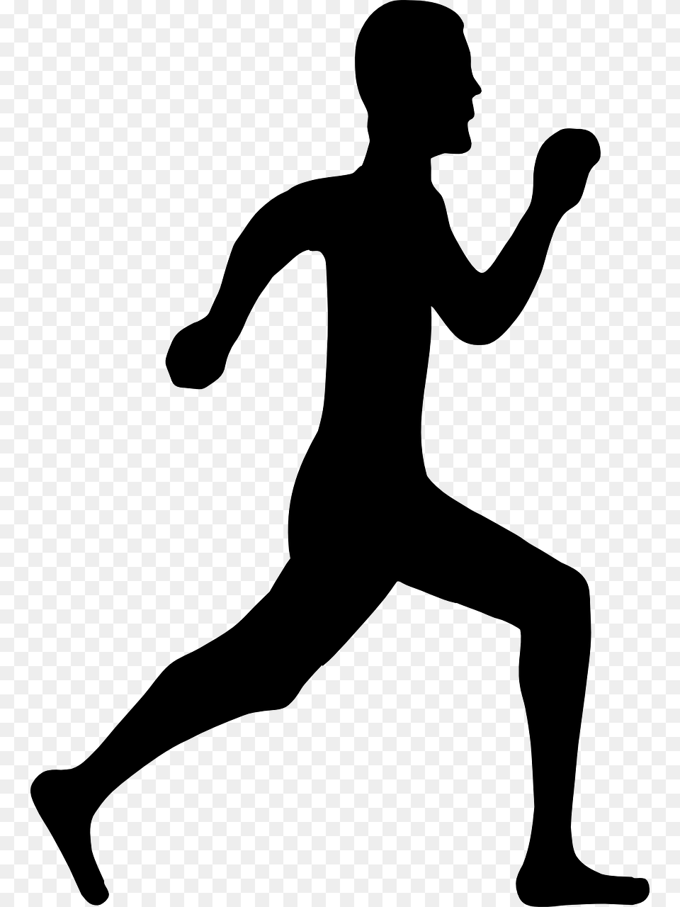Run Running Man Picture Person Running Clipart, Gray Free Png Download