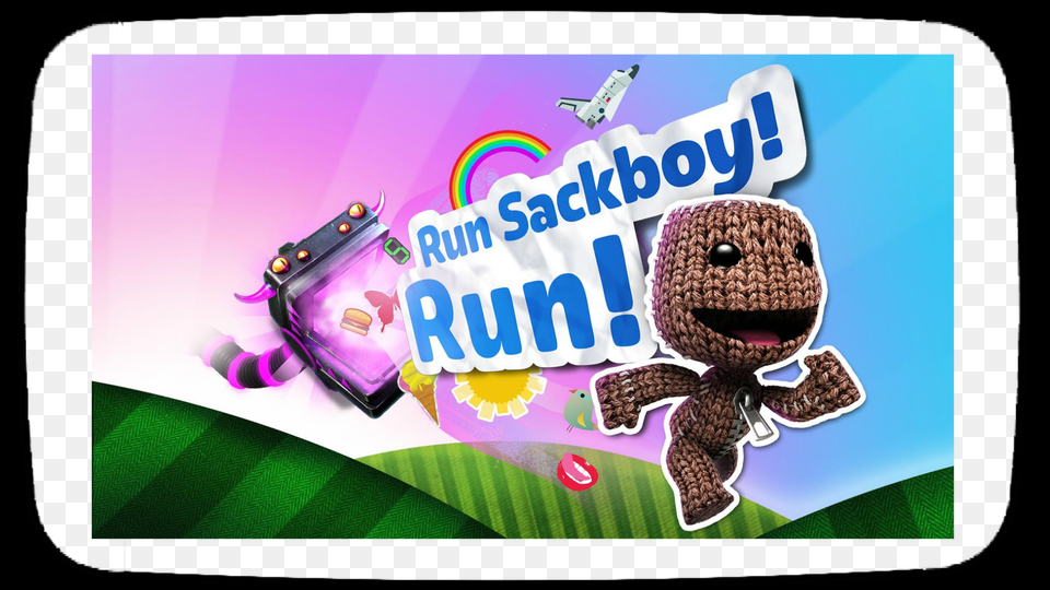 Run Sackboy, Purple, Birthday Cake, Cake, Cream Png Image