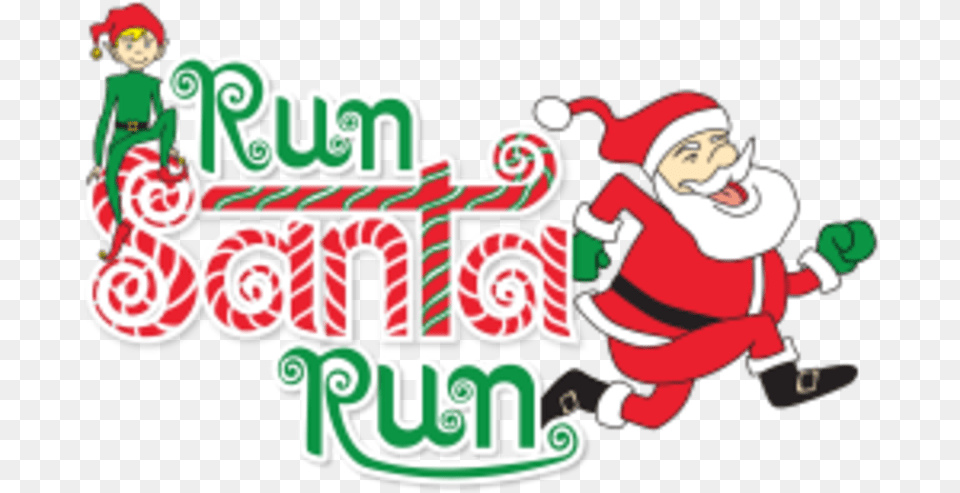 Run Santa Run 5k Run Santa Run, Food, Sweets, Baby, Person Png