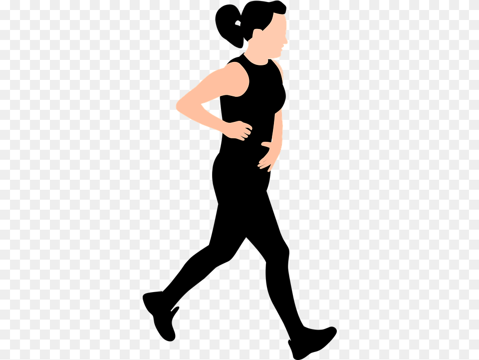 Run Woman Runner Running Woman Illustrations, Adult, Female, Person, Arm Free Png Download