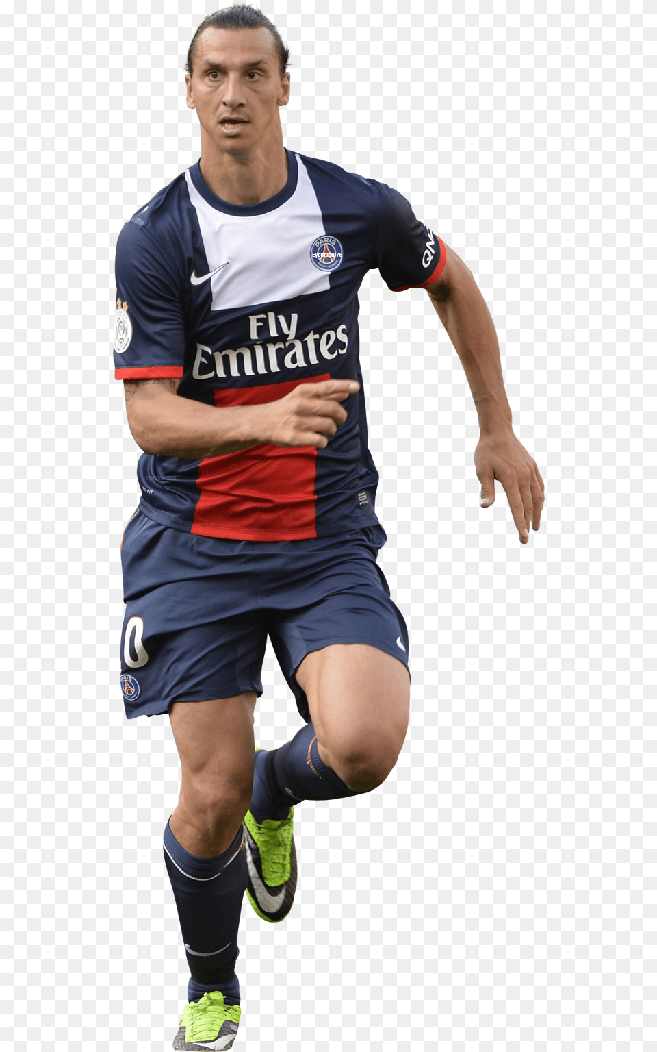 Run Zlatan Ibrahimovic Football Player, People, Body Part, Clothing, Shorts Png Image