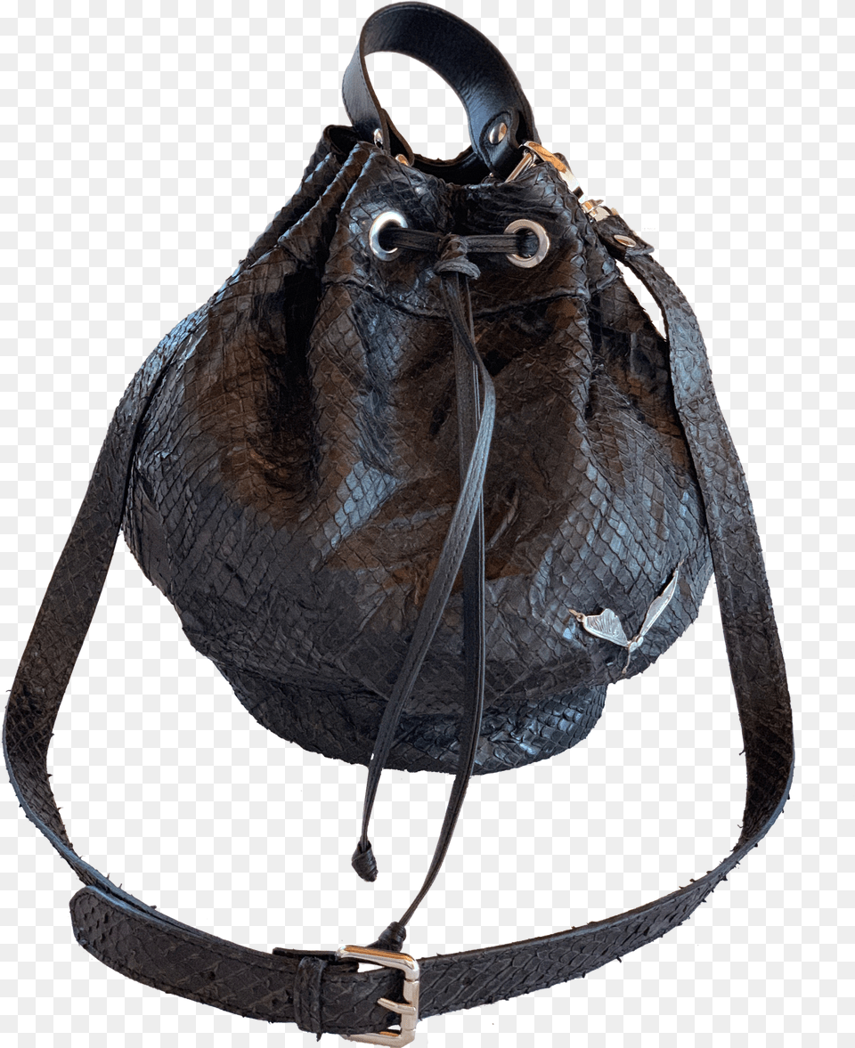 Runa Black Snake Shoulder Bag, Accessories, Handbag, Purse Free Png