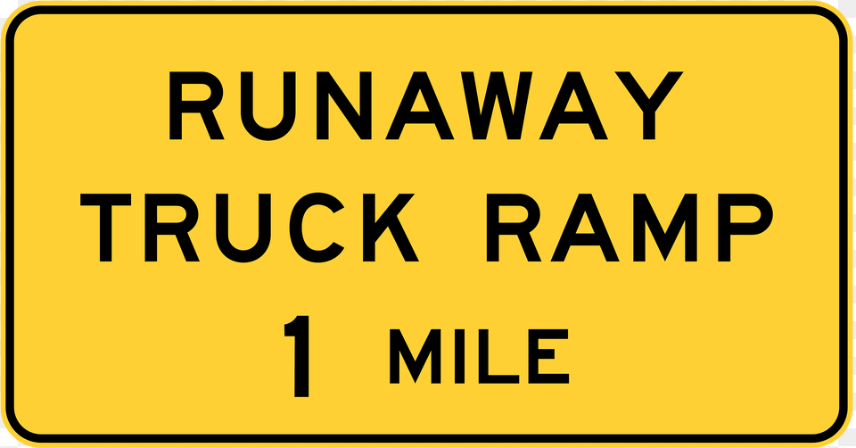 Runaway Truck Ramp Advance Clipart, Sign, Symbol, Text, Road Sign Png