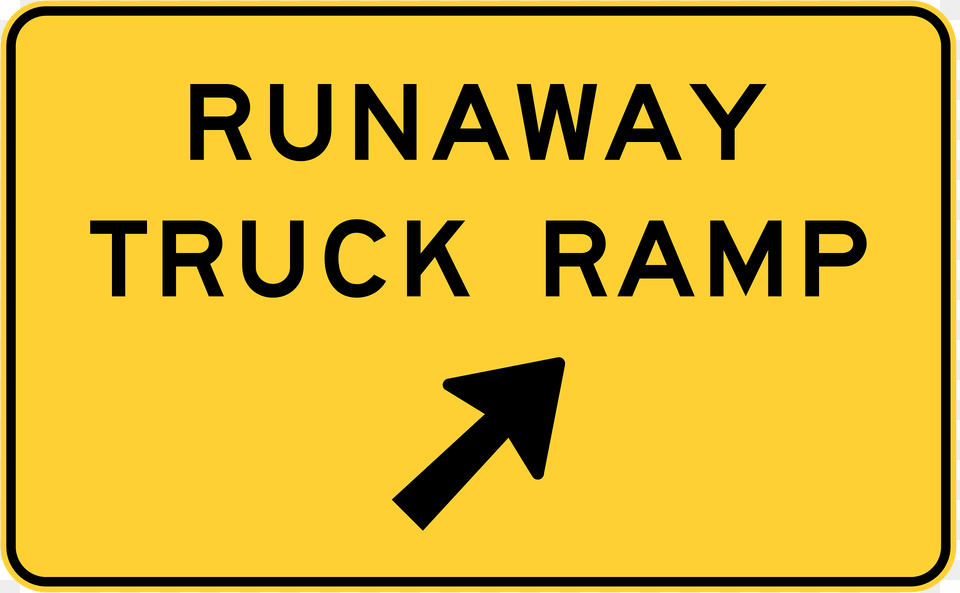 Runaway Truck Ramp Exit Clipart, Sign, Symbol, Road Sign Free Transparent Png