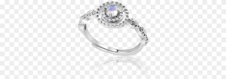Runda Moonstone White Gold Ring Engagement Ring, Accessories, Jewelry, Gemstone, Silver Png