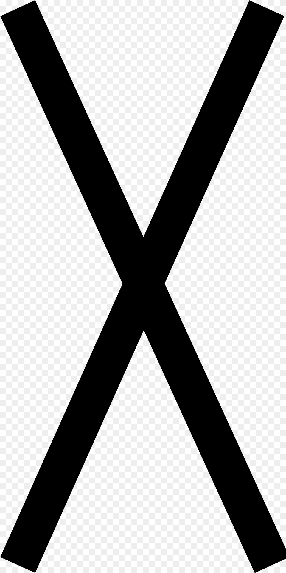 Runes Runes Close X Icon, Gray Free Transparent Png