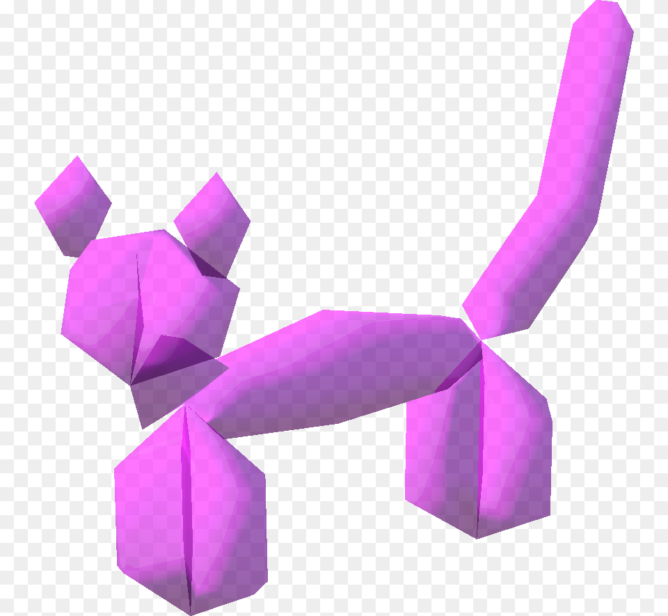 Runescape Balloon Animal Random Event, Art, Paper, Purple, Origami Free Png Download