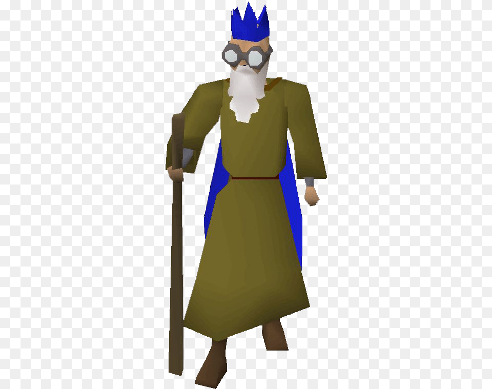 Runescape Character Osrs Wise Old Man Outfit, Clothing, Costume, Person, Adult Free Png