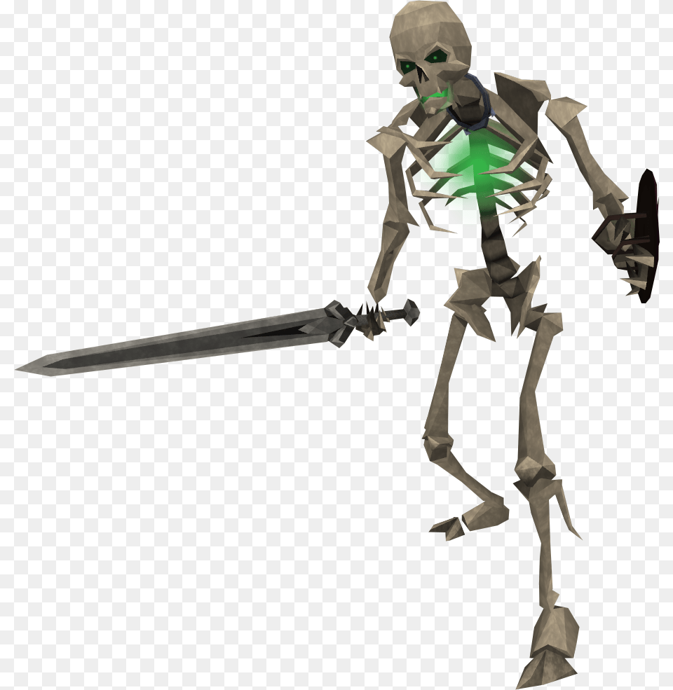 Runescape Lvl 100 Skeleton, Blade, Dagger, Knife, Weapon Free Transparent Png