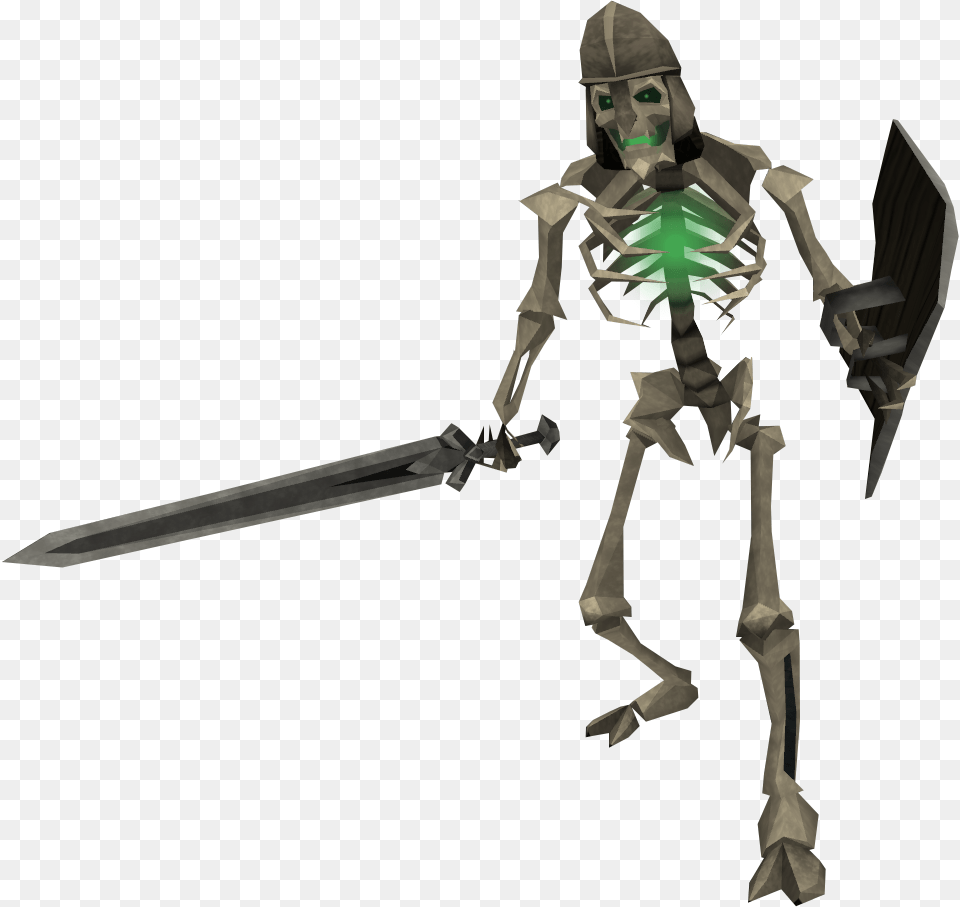 Runescape Lvl 100 Skeleton, Blade, Dagger, Knife, Weapon Png