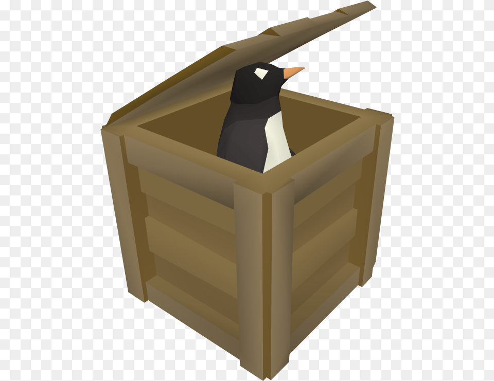 Runescape Penguin In A Crate, Box, Mailbox Free Png Download