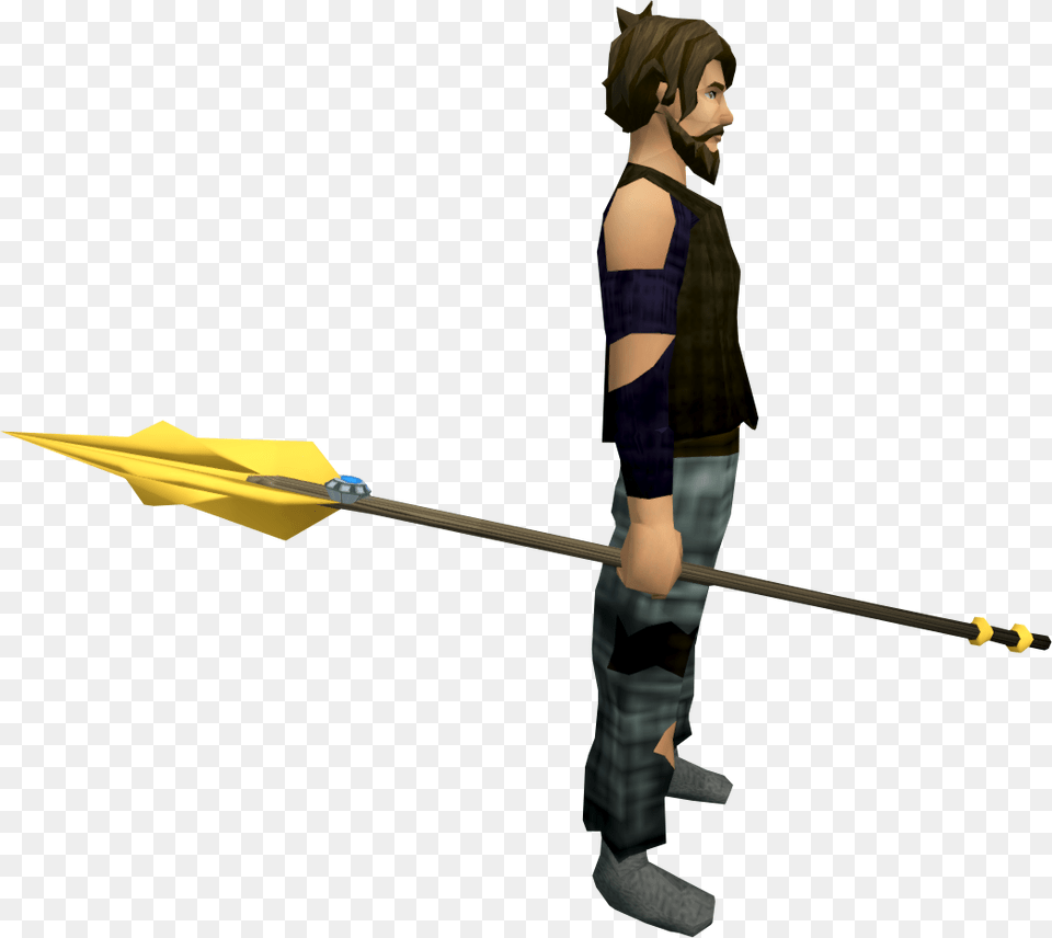 Runescape Second Age Sword, Spear, Weapon, Adult, Female Free Png