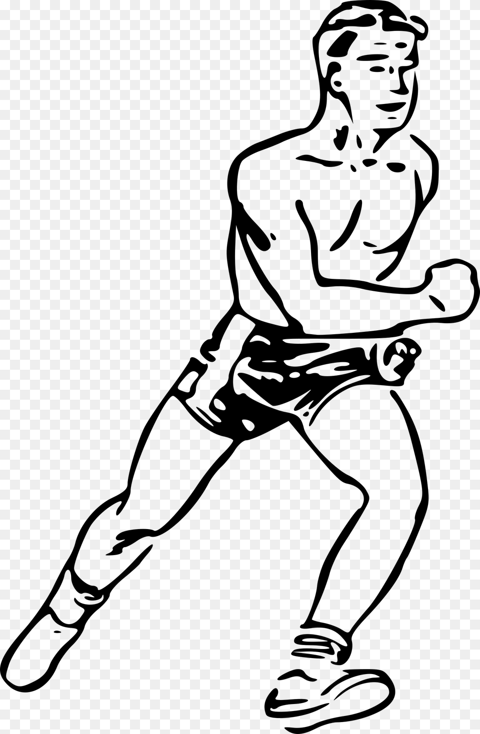 Runner, Gray Free Transparent Png