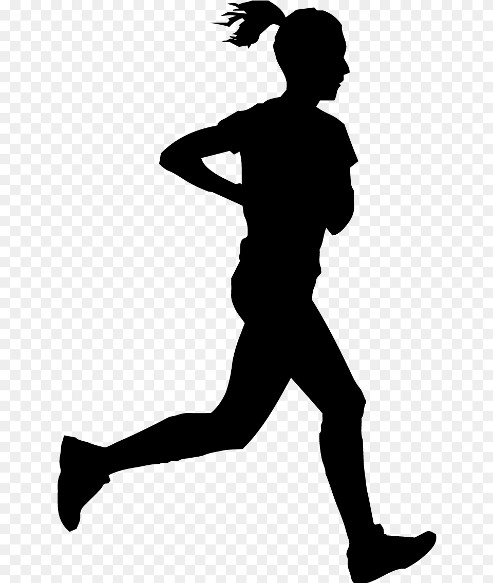 Runner Outline Icon Outline Of A Runner, Gray Png