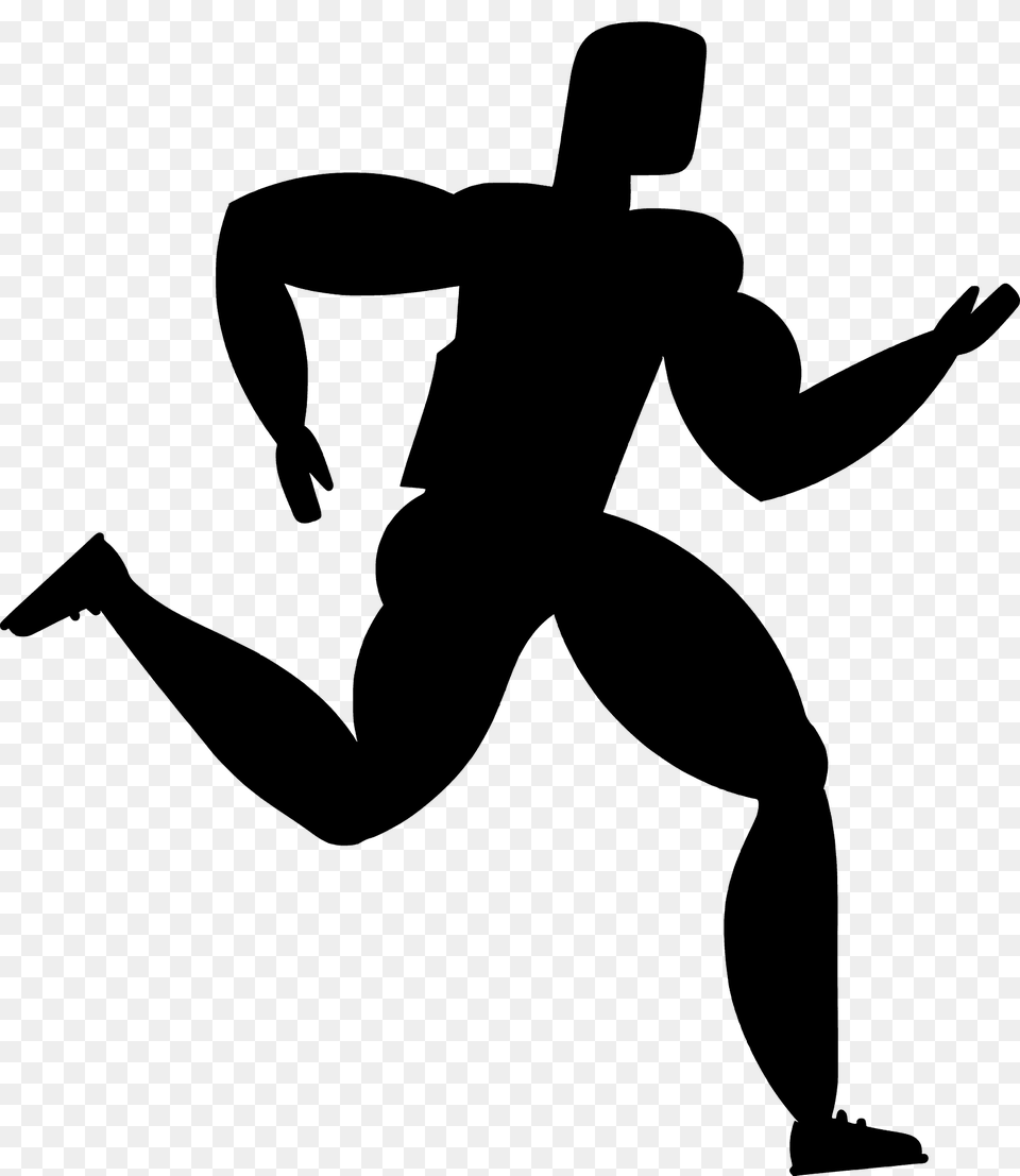 Runner Silhouette, Smoke Pipe, Person Png