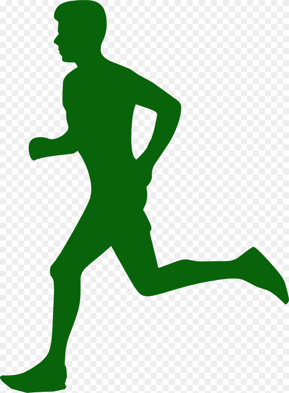 Runner Silhouette, Person, Running, Face, Head Png