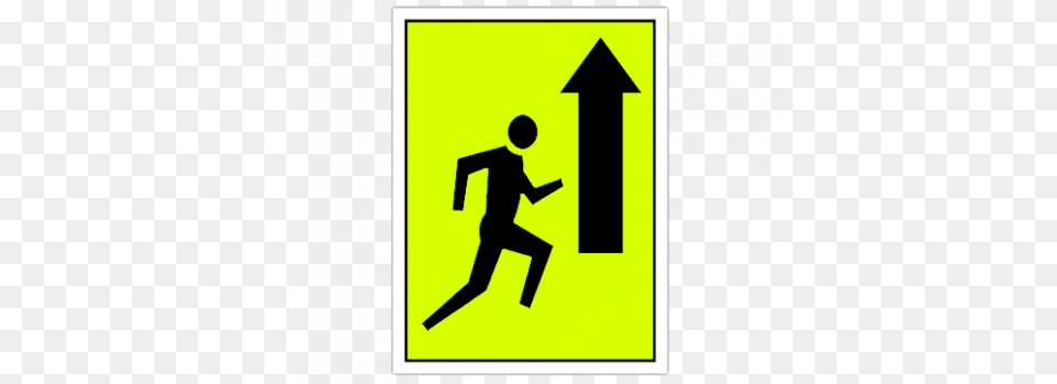 Runner U0026 Straight Up Arrow Event Sign For The Course For Running, Symbol, Person Free Transparent Png