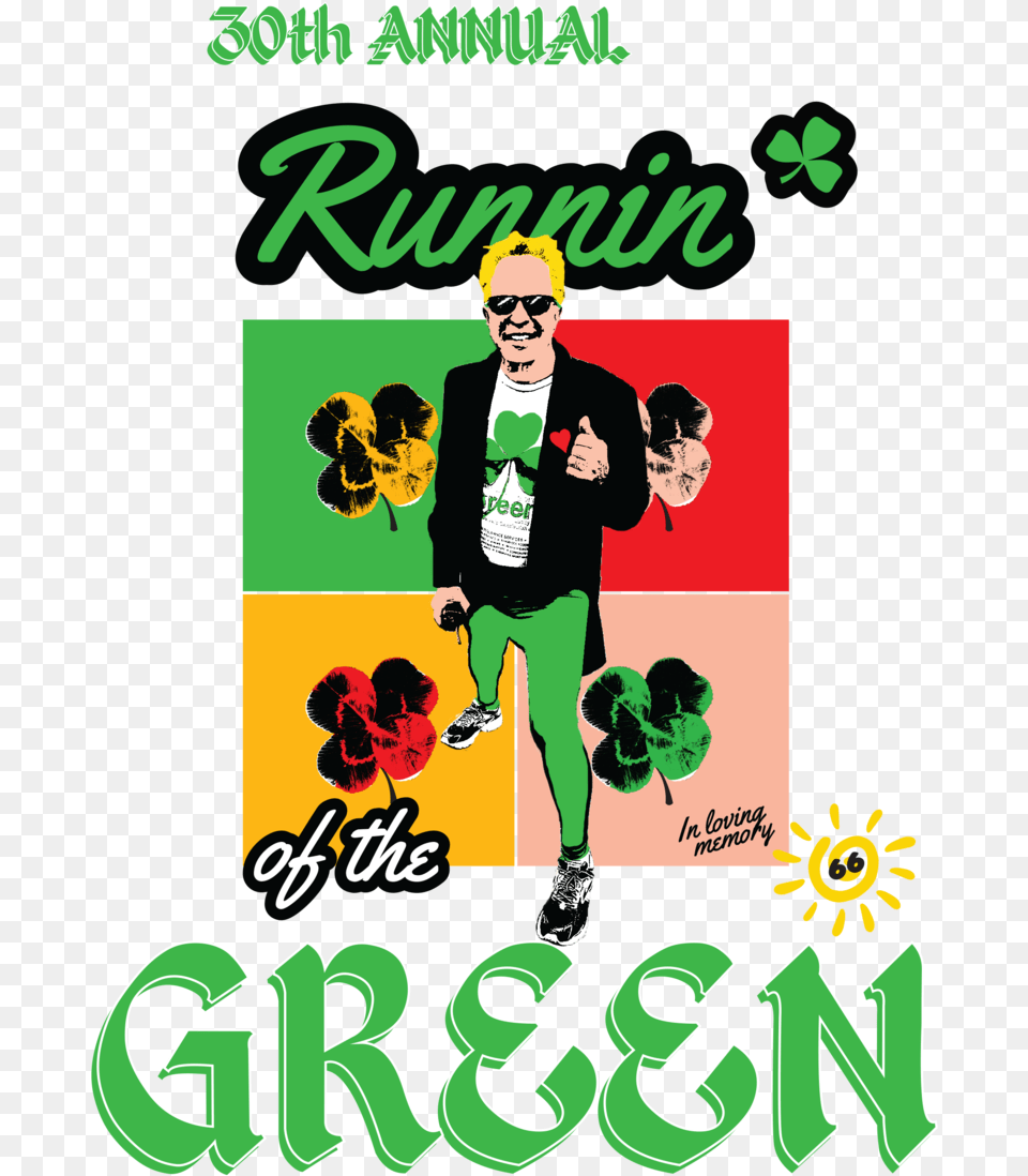 Runnin Of The Green Finals Logo, Advertisement, Poster, Adult, Publication Free Png Download