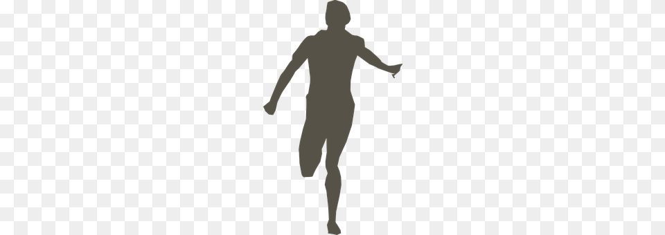 Running Silhouette, Adult, Male, Man Png Image