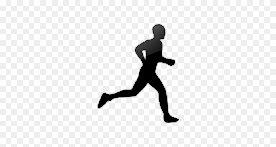 Running, Kneeling, Person, Silhouette, Adult Png Image