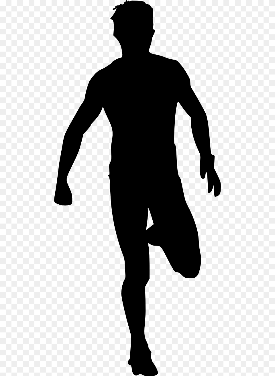 Running, Silhouette, Adult, Male, Man Free Png