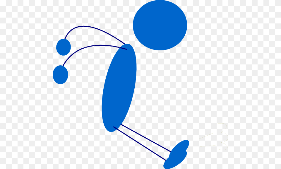 Running Blue Stick Man Clip Art, Toy Free Transparent Png